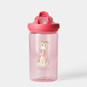 Bouteille D'eau Giraffe de dessin animé pour bébé personnalisée