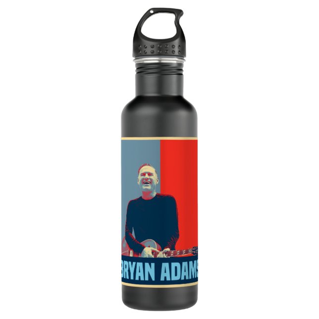 Bouteille D'eau Girl Who Loves Style of Songwriter Singer Guitaris (Devant)