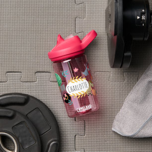 Bouteille D'eau Girls Jote Pink Farm Tractor École pour enfants