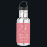 Bouteille D'eau Glace de fraise franc simple<br><div class="desc">Cool,  élégant et minimaliste. Glace aux fraises.</div>