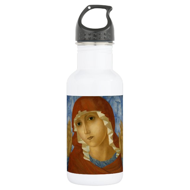 BOUTEILLE D'EAU GLOIRE À LA VIERGE BÉNÉFICIÉE MARY (Devant)
