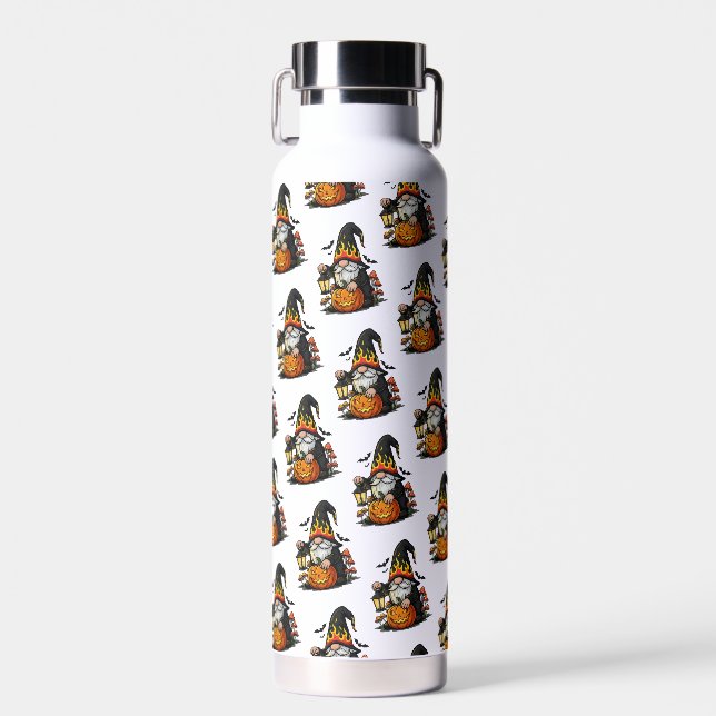 Bouteille d'eau Gnome d'Halloween (Avant)