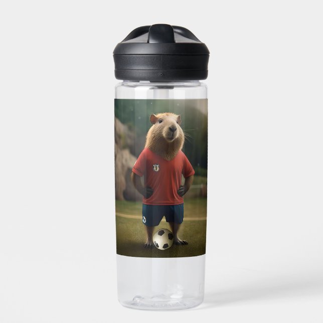 Bouteille D'eau "Goal-Scoring Capybara : The Ultimate Soccer Star  (Extérieur)