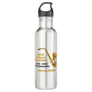 Bouteille D'eau Gold Saxophone Player Groupe personnalisé