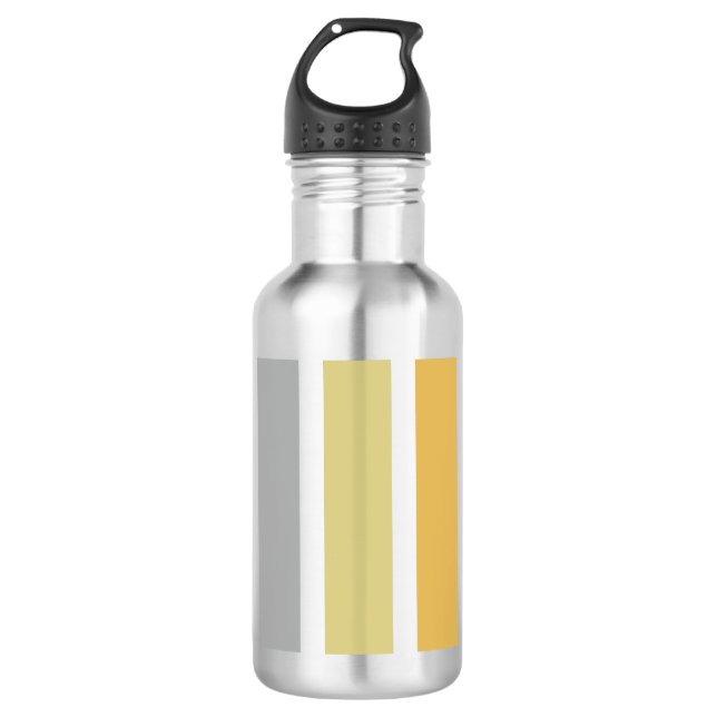 Bouteille D'eau Gold Silver Bronze Metal Hues (Devant)
