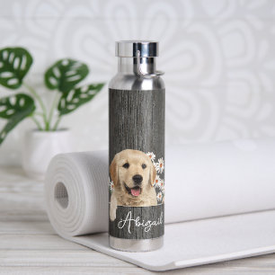 Bouteille D'eau Golden Retriever sur le bois