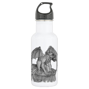 Bouteille D'eau GOLEM - Gargoyle noir et blanc