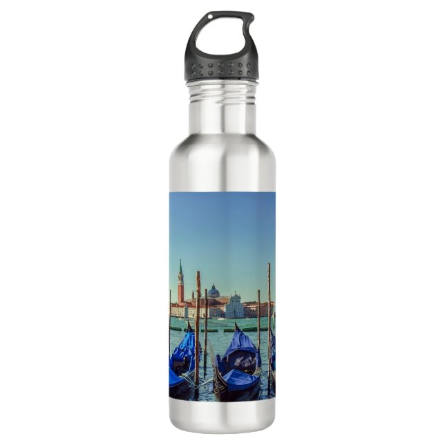 Bouteille D'eau Gondolas à Venise, Italie (Devant)