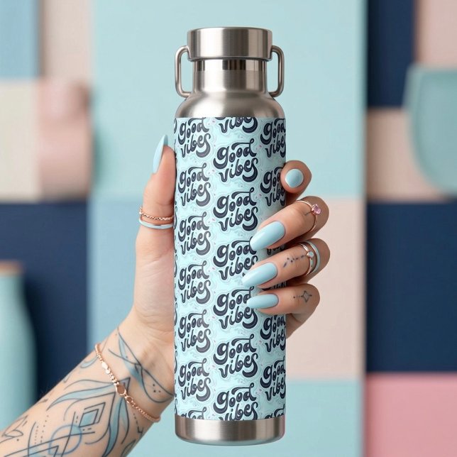 Bouteille d'eau Good Vibes (Créateur téléchargé)