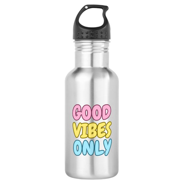 Bouteille d'eau Good Vibes Only (Devant)