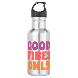 Bouteille d'eau "Good Vibes Only" - Hydratation Mo