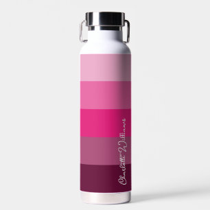 BOUTEILLE D'EAU GORGEANT COULEUR ROSE STRIPE LINE NOM DU MOTIF