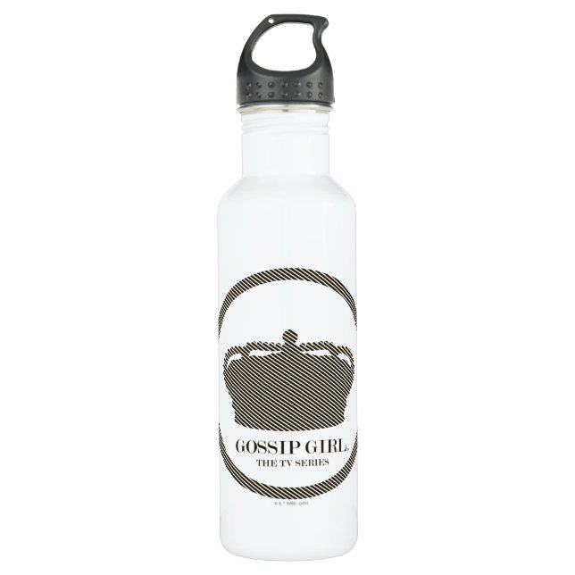 Bouteille D'eau Gossip Girl TV Series Crown Icon (Devant)