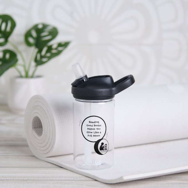 Bouteille D'eau Gourde d'eau pour enfants lecteurs (Yoga (pivoté))