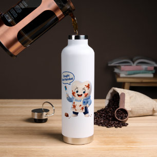 Bouteille D'eau Gourde en acier inoxydable au chocolat humour de d