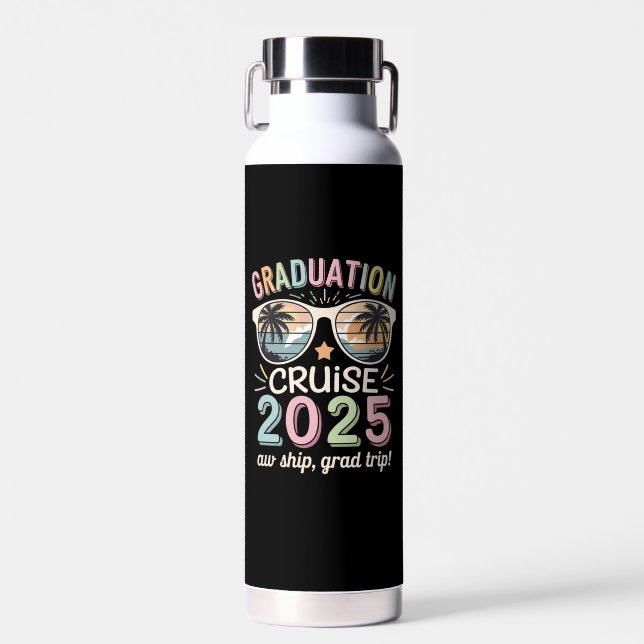 Bouteille D'eau Graduation Cruise 2025 Graduate Cruising Squad (Avant)