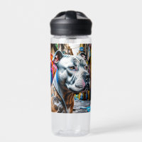 Graffiti urbain personnalisé Street Art Pitbull