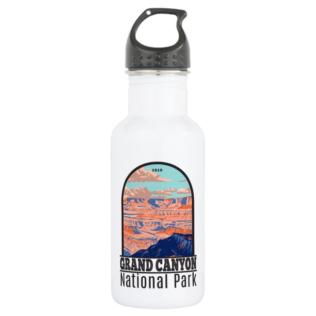 Bouteille D'eau Grand Canyon National Park Arizona Vintage (Devant)