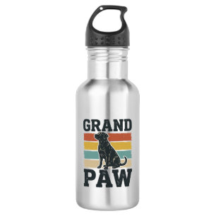 Bouteille D'eau Grand Paw Vintage Chien Grand-père Conception de T
