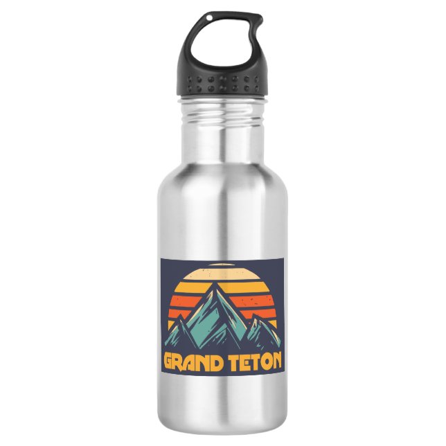 Bouteille D'eau Grand Teton Rétro Turquoise (Devant)