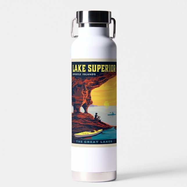Bouteille D'eau Grands Lacs | Lac Supérieur (Avant)
