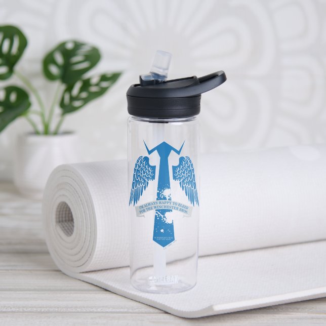 Bouteille D'eau Graphique de citation de Cravate de Castiel surnat (Yoga)