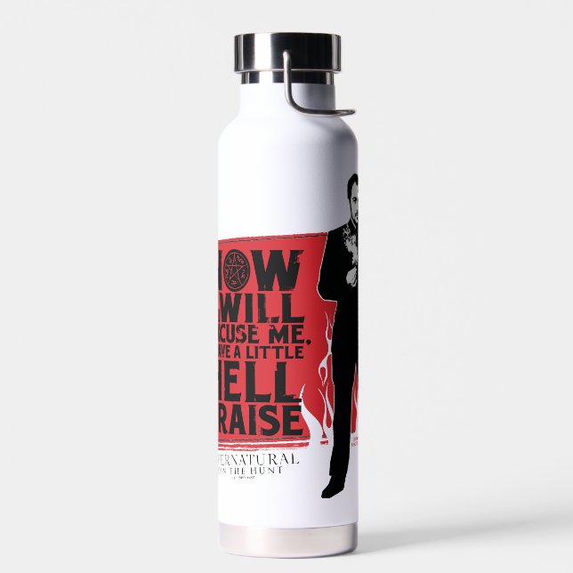 Bouteille D'eau Graphique de citation de Crowley surnaturelle (Gauche)