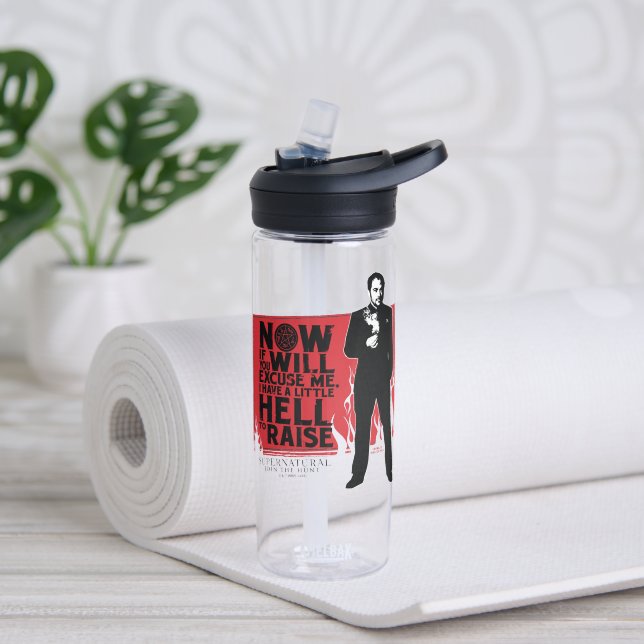 Bouteille D'eau Graphique de citation de Crowley surnaturelle (Yoga)