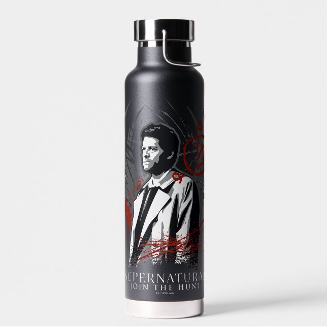 Bouteille D'eau Graphique de graffiti de Castiel surnaturel (Gauche)