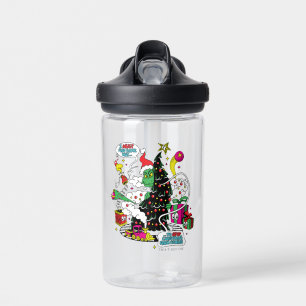 Bouteille D'eau Graphique de Noël coloré Grinch