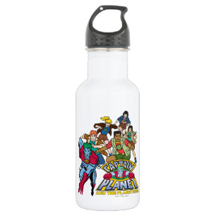 Bouteille D'eau Graphique du logo Captain Planet & Planeteers Grou