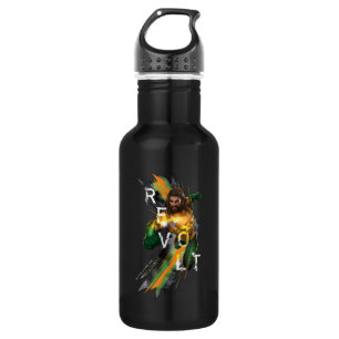 Bouteille D'eau Graphique réfracté de "révolte" d'Aquaman  