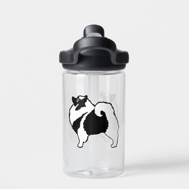 Bouteille D'eau Graphiques Keeshond - Art de chien original mignon (Salle de sport)