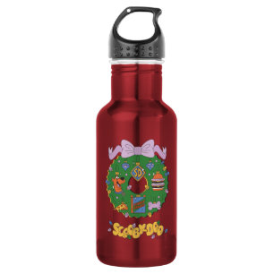Bouteille D'eau Graphisme de couronne de Noël pour snack de Scooby