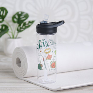 Bouteille D'eau Graphisme en collage aquarelle THE SHIRE™
