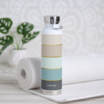 Bouteille D'eau Gras minimes Personnalisées<br><div class="desc">Personnalisez ce design avec votre nom ou vos initiales.</div>