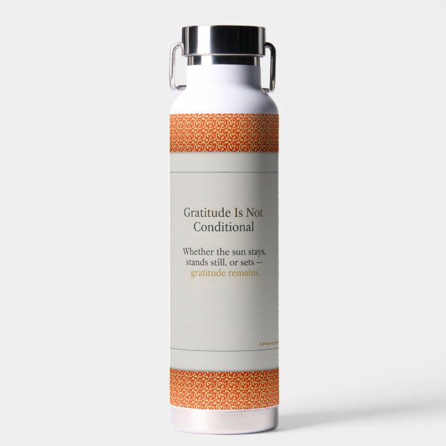Bouteille D'eau Gratitude Remains: affirmation drinkware Mindful (Avant)