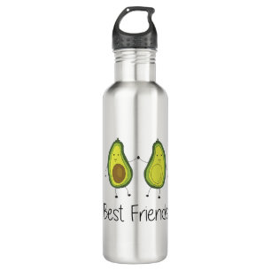 Bouteille D'eau Green Avocado Cartoon Friendship Image Friend Art