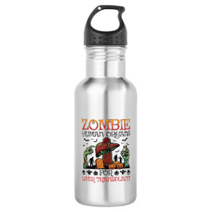 Bouteille D'eau Greffe de foie d'organes humains de zombie Hallowe