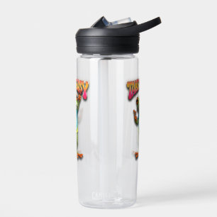Bouteille D'eau Grenouille Hippie Prenez les Choses Calmement Amus