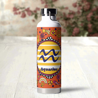 Bouteille D'eau Groovy Aquarius Custom