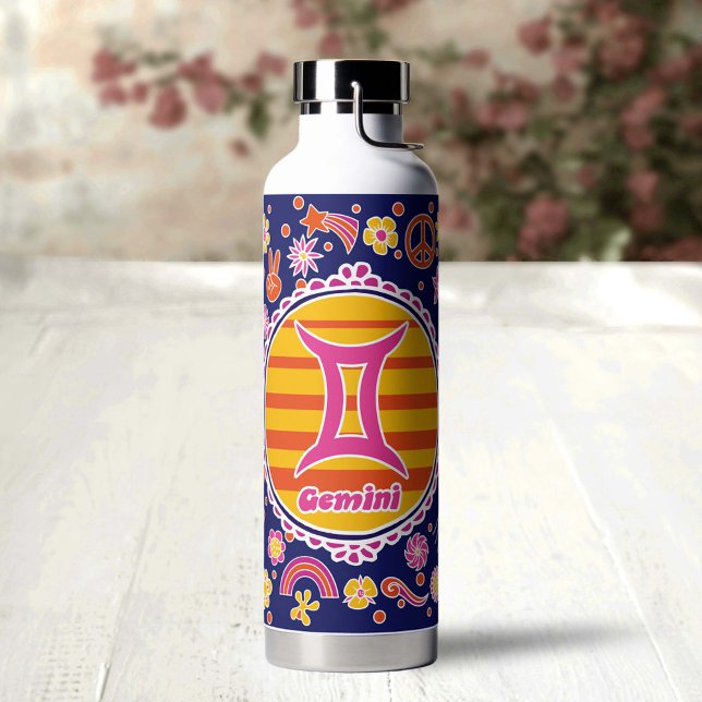 Bouteille D'eau Groovy Gemini Personnalisé (Créateur téléchargé)