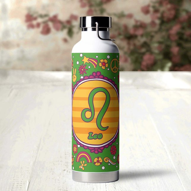 Bouteille D'eau Groovy Leo Personnalisé (Créateur téléchargé)