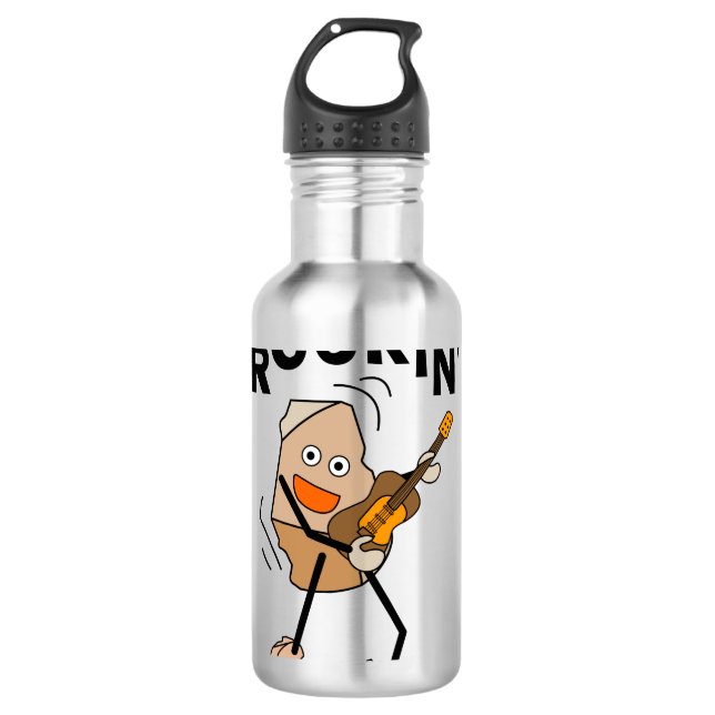 Bouteille D'eau Guitare de Rockin (Devant)