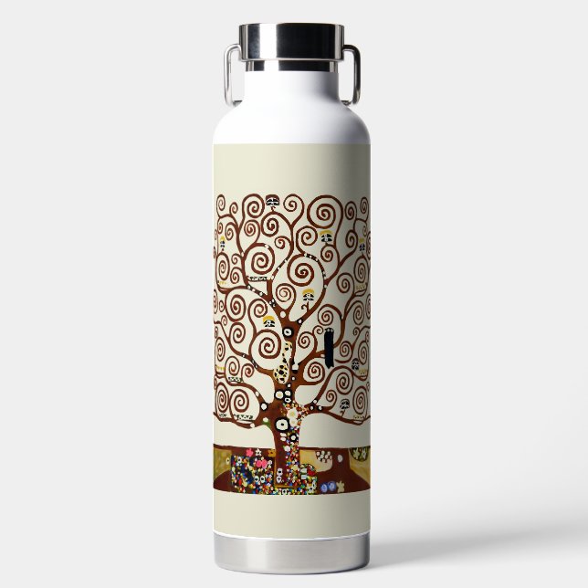 Bouteille D'eau Gustav Klimt, arbre de vie (Avant)