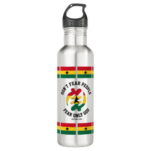 Bouteille D'eau Gye Nyame PEUR SEULEMENT DIEU Christian Ghana