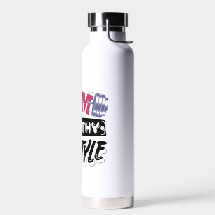 Bouteille D'eau gymnase mode de vie sain conception de motivation