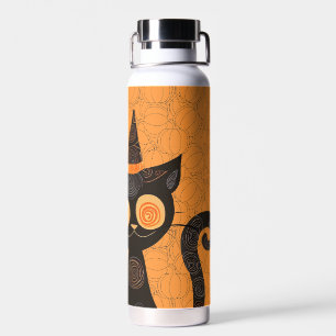 Bouteille D'eau Halloween/chat/citrouille/automne