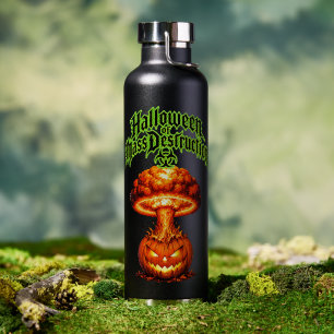 Bouteille D'eau Halloween de destruction massive Citrouille toxiqu