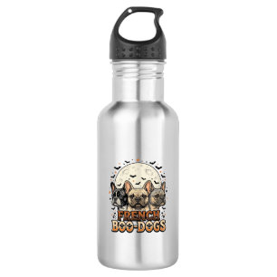 Bouteille D'eau Halloween Frenchie Boo Dogs Drôle Vintage_1